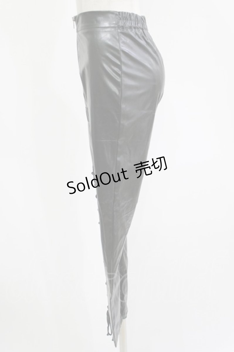 画像2: NieR Clothing / レザーパンツ  黒 H-26-09-12-032-PU-PA-AK-ZH (2)