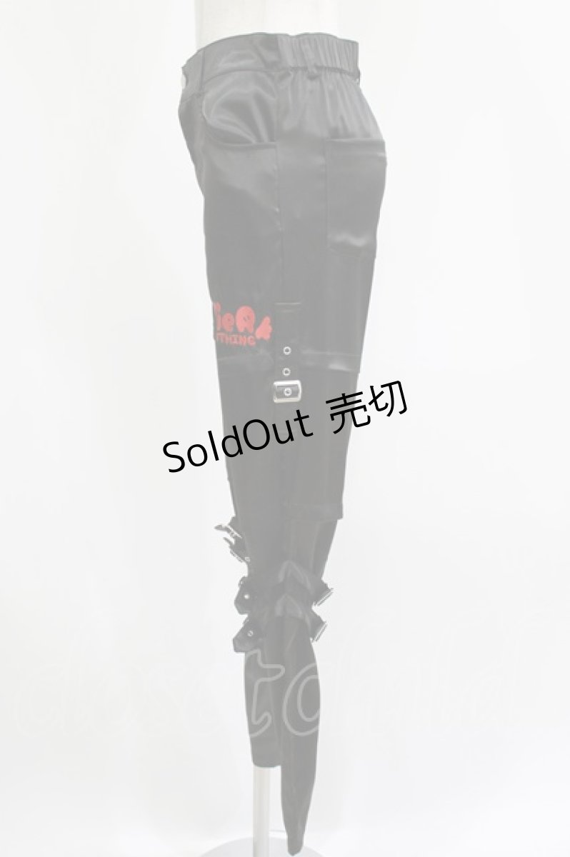 画像2: NieR Clothing / ベルト付きパンツ F 黒 H-26-09-12-033-PU-PA-AK-ZH (2)
