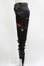 画像2: NieR Clothing / ベルト付きパンツ F 黒 H-26-09-12-033-PU-PA-AK-ZH (2)