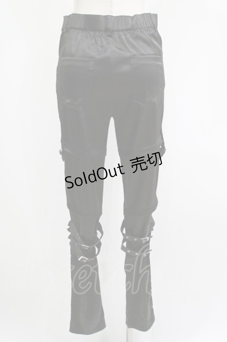 画像3: NieR Clothing / ベルト付きパンツ F 黒 H-26-09-12-033-PU-PA-AK-ZH (3)