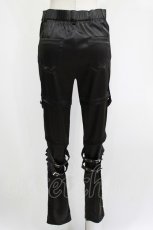 画像3: NieR Clothing / ベルト付きパンツ F 黒 H-26-09-12-033-PU-PA-AK-ZH (3)