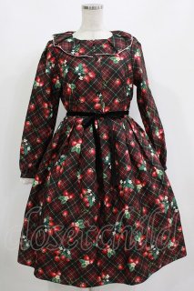 Emily Temple✨️ベロア黒レースワンピ 上品クラシカ ル 大人可愛い♡ Emily Temple cute / Shirley Temple の古着 ロリィタ美品！