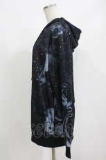 画像2: NieR Clothing / 総柄ZIPパーカー F 黒 H-26-09-12-041-PU-TO-KB-ZH (2)