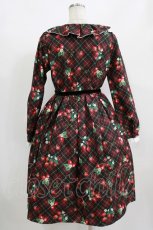 画像3: Emily Temple cute / Strawberry Tartanワンピース  レッド H-26-09-12-004-ET-OP-AK-ZH (3)