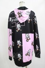 画像3: NieR Clothing / 総柄ZIPパーカー F ピンク H-26-09-12-042-PU-TO-AK-ZH (3)