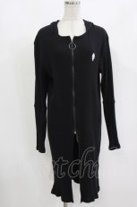 画像1: NieR Clothing / リブロングパーカー  ブラック H-26-09-12-043-PU-TO-KB-ZH (1)