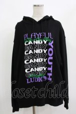 画像1: Candy Stripper / PLAYFUL SWEAT HOODIE  ブラック H-26-09-12-050-PU-TO-KB-ZH (1)