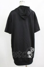 画像2: NieR Clothing / ZIP半袖パーカー F 黒 H-26-09-12-051-PU-TO-AK-ZH (2)