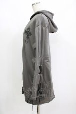 画像2: NieR Clothing / 編み上げZIPパーカー F グレー×黒 H-26-09-12-053-PU-TO-AK-ZH (2)