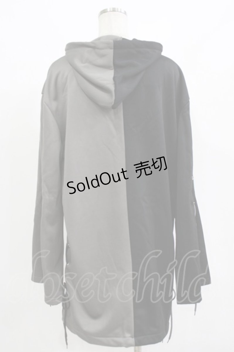 画像3: NieR Clothing / 編み上げZIPパーカー F グレー×黒 H-26-09-12-053-PU-TO-AK-ZH (3)