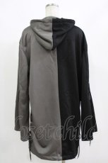 画像3: NieR Clothing / 編み上げZIPパーカー F グレー×黒 H-26-09-12-053-PU-TO-AK-ZH (3)