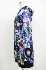 画像2: NieR Clothing / 総柄ZIPパーカー F  H-26-09-12-054-PU-TO-AK-ZH (2)