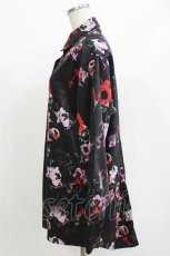 画像2: NieR Clothing / プリント切替シャツ F 黒 H-26-09-12-055-PU-BL-AK-ZH (2)
