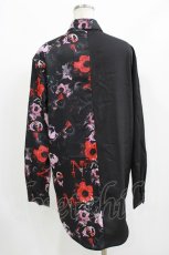 画像3: NieR Clothing / プリント切替シャツ F 黒 H-26-09-12-055-PU-BL-AK-ZH (3)