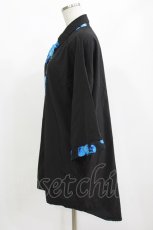 画像2: NieR Clothing / タイ付き半袖シャツ F 黒 H-26-09-12-056-PU-BL-AK-ZH (2)