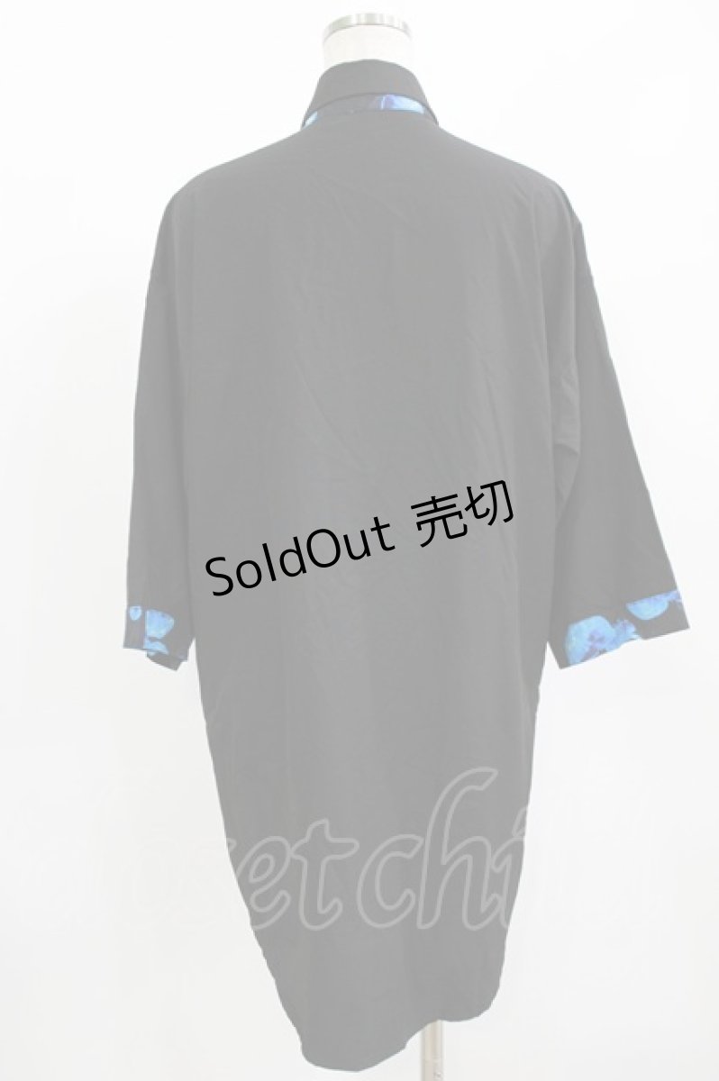 画像3: NieR Clothing / タイ付き半袖シャツ F 黒 H-26-09-12-056-PU-BL-AK-ZH (3)