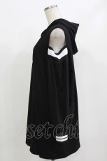 画像2: NieR Clothing / フード付き肩開きトップス  黒 H-26-09-12-059-PU-TO-AK-ZH (2)