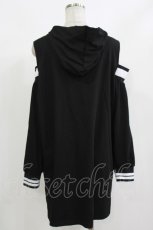 画像3: NieR Clothing / フード付き肩開きトップス  黒 H-26-09-12-059-PU-TO-AK-ZH (3)