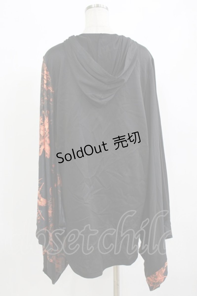 画像3: NieR Clothing / 着物袖風ZIPパーカー F 黒 H-26-09-12-061-PU-TO-AK-ZH (3)