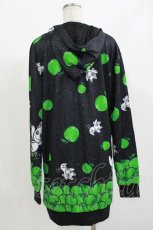 画像3: NieR Clothing / 総柄ZIPパーカー F 黒 H-26-09-12-062-PU-TO-AK-ZH (3)
