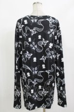 画像3: NieR Clothing / 総柄カットソー F 黒 H-26-09-12-063-PU-TO-AK-ZH (3)