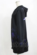 画像2: NieR Clothing / 総柄ZIPパーカー F 黒 H-26-09-12-064-PU-TO-AK-ZH (2)
