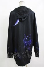 画像3: NieR Clothing / 総柄ZIPパーカー F 黒 H-26-09-12-064-PU-TO-AK-ZH (3)