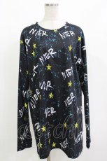 画像1: NieR Clothing / プリントトップス  スターロゴ H-26-09-12-074-PU-BL-KB-ZH (1)