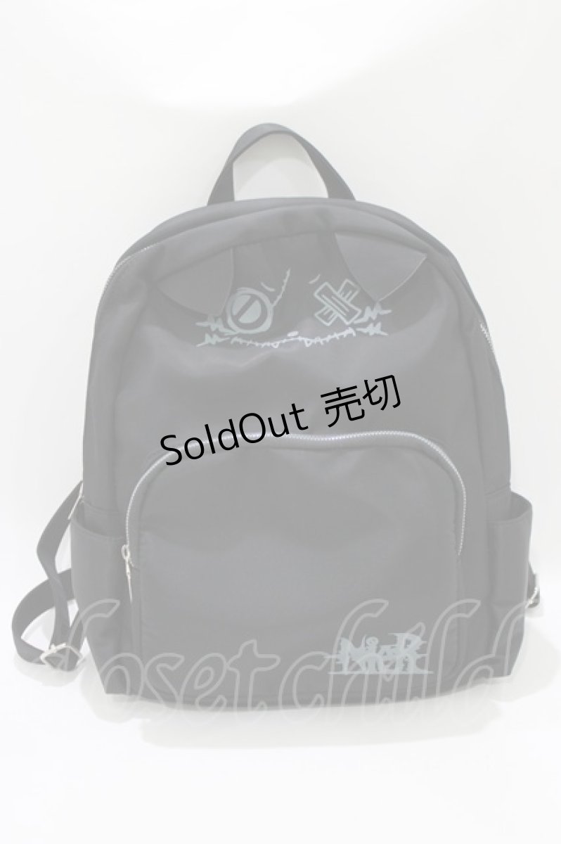 画像2: NieR Clothing / ミケプリントリュック  黒 H-26-09-12-079-PU-BG-AK-ZH (2)