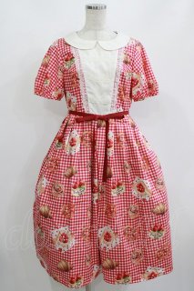 Emily Temple cute / ギンガムベリーワンピース M レッド H-26-09-12