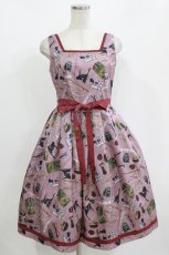 画像1: Emily Temple cute / STATIONERYノースリーブワンピース M mauve pink H-26-09-12-010-ET-OP-NS-ZH (1)