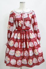 画像1: Emily Temple cute / Decoration CAKEワンピース S レッド H-26-09-12-012-ET-OP-AK-ZH (1)