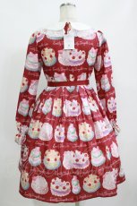画像3: Emily Temple cute / Decoration CAKEワンピース S レッド H-26-09-12-012-ET-OP-AK-ZH (3)