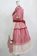 画像2: Emily Temple cute / ONE Stageドレス  レッドギンガム H-26-09-12-002-ET-OP-AK-ZH (2)