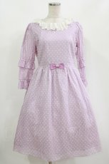 画像1: Emily Temple cute / ドビードットワンピース M パープル H-26-09-12-020-ET-OP-AK-ZH (1)