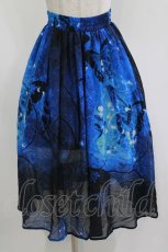 画像1: NieR Clothing / 総柄スカート F 青 H-26-09-12-022-PU-SK-AK-ZH (1)
