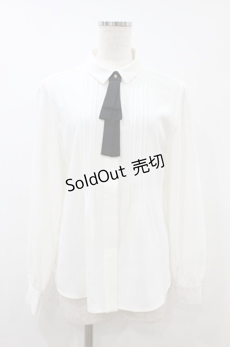 画像1: Fi.n.t / 多重リボンタイ付きブラウス Free OFFWHITE H-26-09-13-036-CA-BL-NS-ZH (1)