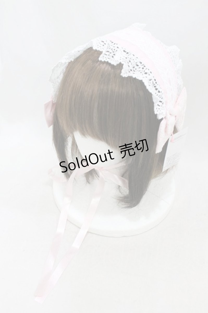 画像1: metamorphose / はしごレースヘッドドレス  ピンク H-26-09-13-010-ME-AC-NS-ZH (1)