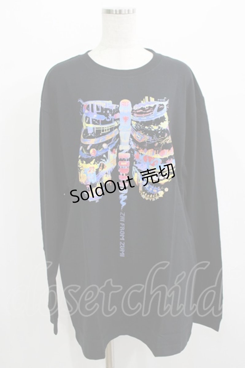 画像1: QOOZA / QOOZA×zumi Costal Long Sleeve Tee  黒 H-26-09-13-053-PU-TO-KB-ZH (1)