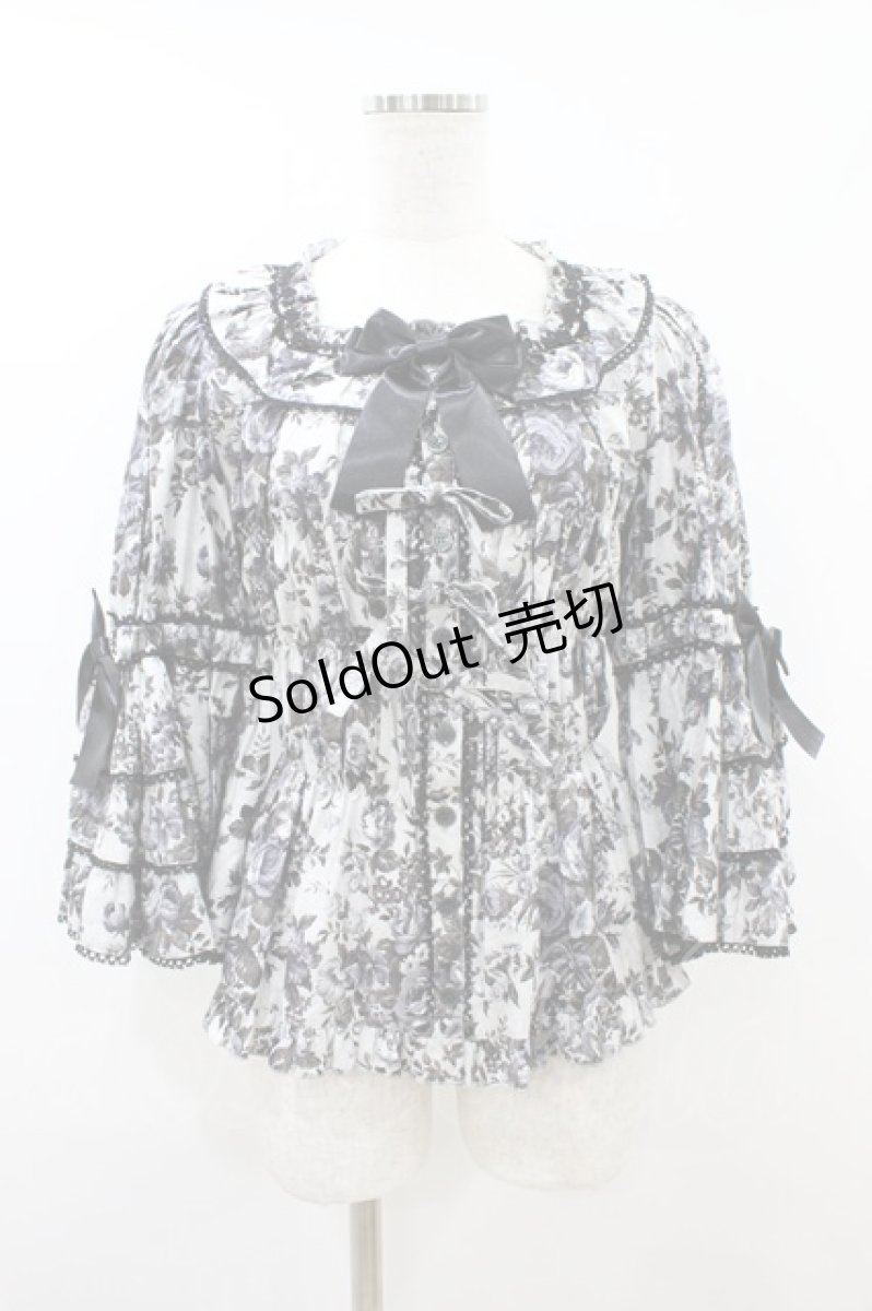 画像1: metamorphose / ロザリースクエアあき姫袖ブラウス サイズ1 オパールグレー(Opal Gray) H-26-09-13-017-ME-BL-NS-ZH (1)