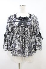 画像1: metamorphose / ロザリースクエアあき姫袖ブラウス サイズ1 オパールグレー(Opal Gray) H-26-09-13-017-ME-BL-NS-ZH (1)