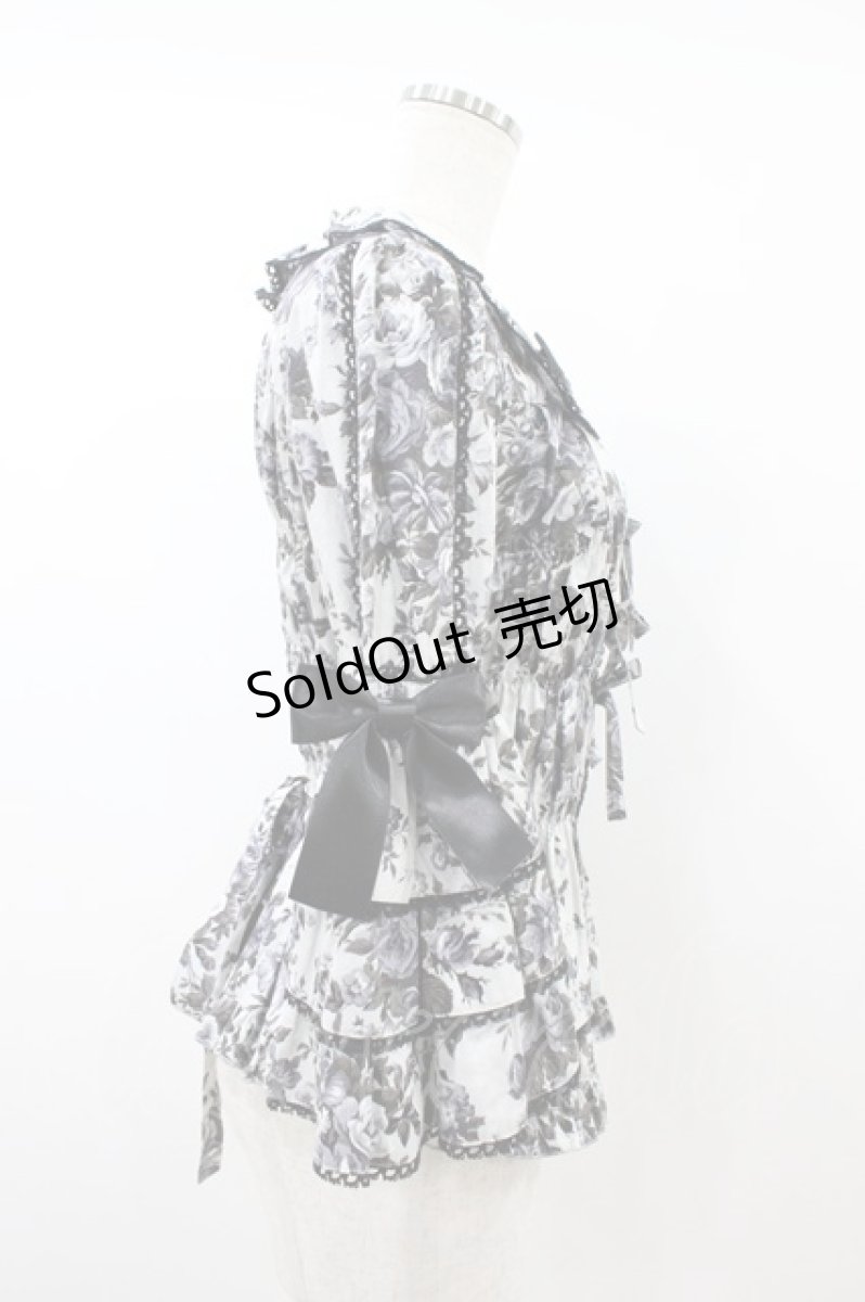 画像3: metamorphose / ロザリースクエアあき姫袖ブラウス サイズ1 オパールグレー(Opal Gray) H-26-09-13-017-ME-BL-NS-ZH (3)