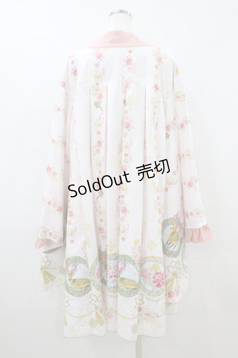 画像2: metamorphose / 花鹿の万華鏡 着物風羽織り Free 薄桜(Cherry Blossoms) H-26-09-13-019-ME-JA-NS-ZH (2)
