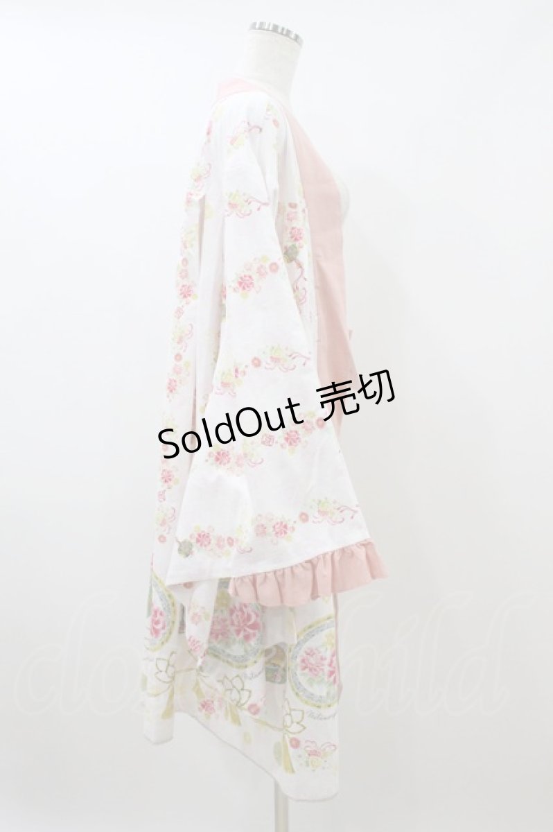 画像3: metamorphose / 花鹿の万華鏡 着物風羽織り Free 薄桜(Cherry Blossoms) H-26-09-13-019-ME-JA-NS-ZH (3)