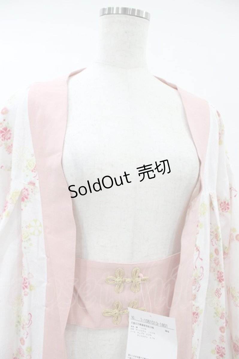 画像4: metamorphose / 花鹿の万華鏡 着物風羽織り Free 薄桜(Cherry Blossoms) H-26-09-13-019-ME-JA-NS-ZH (4)