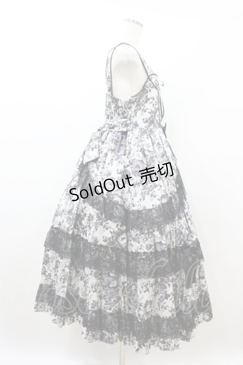画像3: metamorphose / 【プラスサイズ】ロザリーフリルレースジャンパースカート プラスサイズ オパールグレー(Opal Gray) H-26-09-13-023-ME-OP-NS-ZH (3)