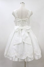 画像2: Angelic Pretty / スカラップレースドールジャンパースカート F 白 H-26-09-13-027-AP-OP-YZ-ZH (2)