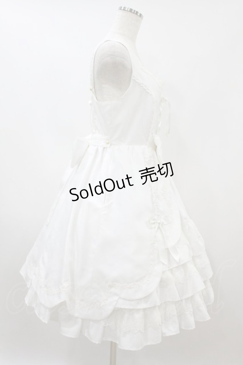 画像3: Angelic Pretty / スカラップレースドールジャンパースカート F 白 H-26-09-13-027-AP-OP-YZ-ZH (3)
