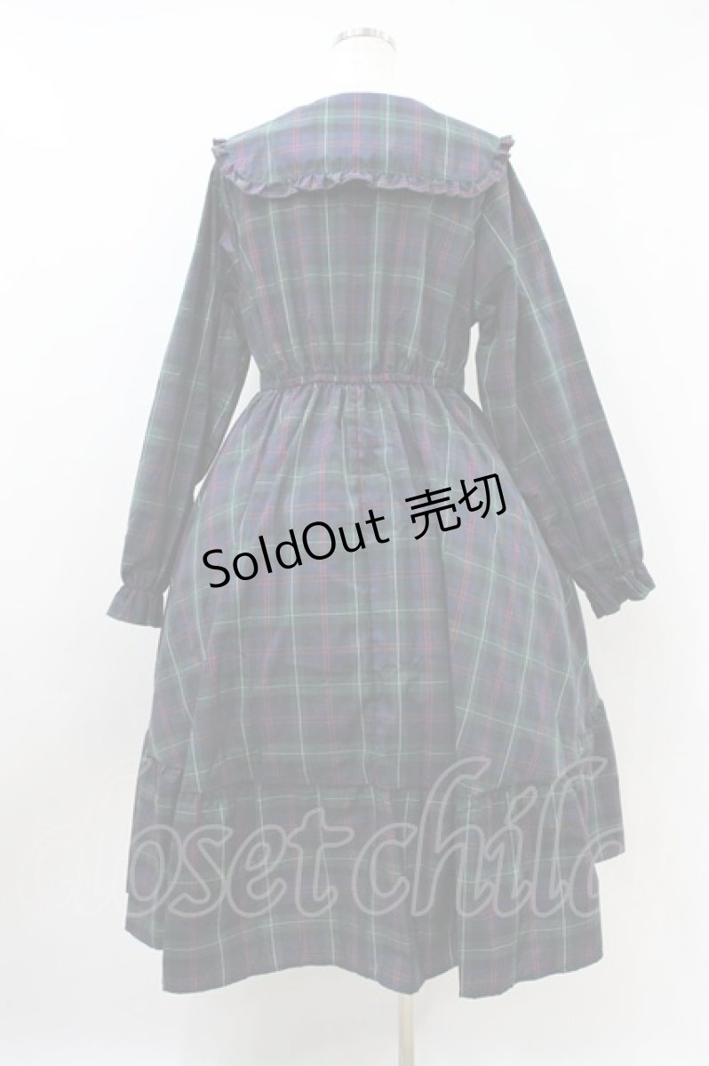 画像2: m petit by misako / TT*AOKチェックOP LL グリーン H-26-09-14-029-LO-OP-YZ-ZH (2)