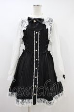 画像1: Secret Honey / レースボレロ風サイドレースアップワンピース M ブラック H-26-09-14-031-CA-OP-YZ-ZH (1)